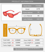 Load image into Gallery viewer, Small Sunglasses Women Fashion Oval Sun Glasses Men Vintage Green Red Eyewear Ladies Traveling Style UV400 Goggles