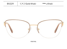 Load image into Gallery viewer, Semi Rimless Cat Eye Myopia Glasses Frame Women Optical Prescription Eyeglasses Frame Ladies Retro Luxury Brand Spectacles Frame
