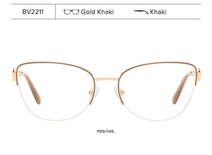 Semi Rimless Cat Eye Myopia Glasses Frame Women Optical Prescription Eyeglasses Frame Ladies Retro Luxury Brand Spectacles Frame