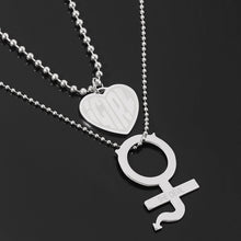 Load image into Gallery viewer, necklace she devil Women Igirl Heart Pendant Necklace Stainless Steel Harajuku Female Gothic Streetwear Chain Necklace