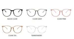 Round Computer Glasses Frame Women Men  Anti Blue Light Transparent Eyewear Blocking Glasses Clear Optical Spectacle Eyeglasses