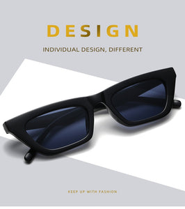 vintage Black Rectangle Shades Sun Glasses For Women Fashion 2022 New Fashion Small Square Sunglasses Woman Luxury Brand UV400