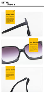 2022 Big Frame Fashion Oversized Sunglasses Women Brand Designer Plastic Female Gradient Sun Glasses gafas de sol mujer UV400