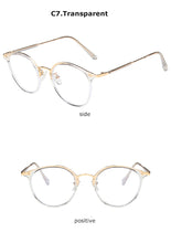 Load image into Gallery viewer, Round Anti Blue Light Computer Glasses Women Men Prescription Reading Ladies 2022 Eyeglasses Frame Radiation Protection Lens