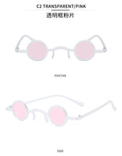 Load image into Gallery viewer, New Classic Retro Gothic Vampire Style Cool Sunglasses Women Small Round Frame SteamPunk Brand Design Sunglasses Oculos De Sol