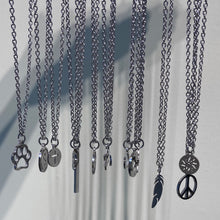 Carica l&#39;immagine nel visualizzatore di Gallery, men necklace stainless steel Necklace Women Men Simple Long Chain Rectangular pendant Necklace Statement Couples Choker Gifts