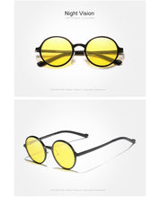 Load image into Gallery viewer, Genuine KINGSEVEN Aluminum Steampunk Round Sunglasses 2022 New Luxury Brand Design Vintage Women Sun Glasses UV400