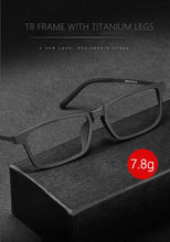 Load image into Gallery viewer, Men Pure Titanium Glasses Frame TR90 Ultralight Myopia Hyperopia Glasses Female Large Frames For Prescription Spectacles 8836X