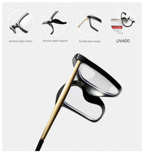 Load image into Gallery viewer, Frame Women's Glasses Transparent Vintage Cat Eye Rivet Female Glasses Metal Women's Eyeglasses With Frame