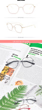 Load image into Gallery viewer, 2022 Fashion Vintage Retro Metal Frame Clear Lens Glasses Frame Polygon Women Eyewear Oversized Square Female Eyeglasses