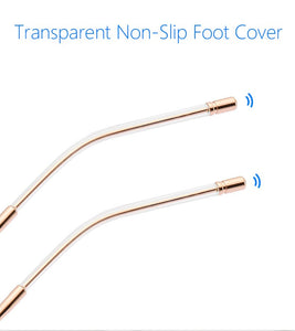 Gold Computer Glasses Frame Women Alloy Polygon Anti Blue Light Eyeglass Frames Fashion Myopia Prescription Eyewear 8005