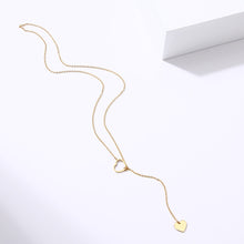 Load image into Gallery viewer, Long Pendant Heart-Shaped Necklaces Pendants For Women  Simple Design Necklace Stylish Stainless Steel Jewelry Party Gift