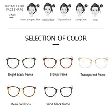 Carica l&#39;immagine nel visualizzatore di Gallery, Women Metal Legs Computer Glasses Frame Brand Anti Blue Light Round Eyewear Blocking Glasses Fashion Optical Spectacle Eyeglass