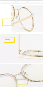 Cat Eye Glasses Frames Women Fake Eyeglasses for Ladies Transparent Eyewear Myopia Frame
