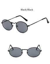 Load image into Gallery viewer, Retro Alloy Sunglasses Women Metal Round Sunglasses Women Vintage Oval Sun Glasses for Men Luxury Designer Gafas De Sol