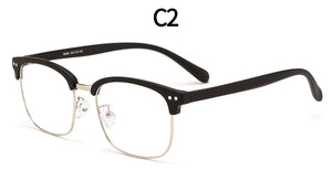 Gmei Optical Retro Classic Plastic Men Glasses Frame Metal Alloy Brand Designer Square Prescription Eyeglasses Frames MD085