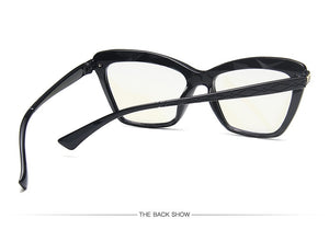 Vintage Square Clear Glasses Women 2022 New Transparent Lens Cat Eye Fake Glasses Spectacle Frame Anti Blue Light Eyeglasses