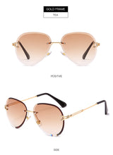 Load image into Gallery viewer, New Fashion Rimless Sunglasses Luxury Brand Design Women Metal Sun glasses Lady UV400 Shades Eyewear Oculos de sol