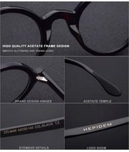 Carica l&#39;immagine nel visualizzatore di Gallery, Acetate Optical Glasses Frame Men Full Retro Vintage Round Circle Prescription Eyeglasses Nerd Women Spectacles Myopia Eyewear