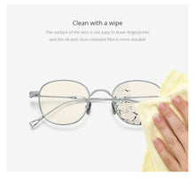 Load image into Gallery viewer, Anti Blue Light Blocking Glasses Women  Vintage Round Antiblue UV Rays Computer Gaming Titanium Eyeglasses Men