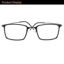 Load image into Gallery viewer, Gmei Optical Ultralight Beta Titanium Flexible Square Big Glasses Frame Men Prescription Eyeglasses Myopia Optical Frames M19004