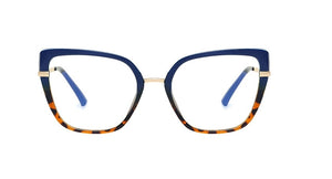 Cat Eye Plastic Titanium Anti Blue Glasses Frames Ultralight Women Optical Fashion Computer Glasses