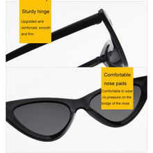 Load image into Gallery viewer, Cute Sexy Retro Cat Eye Sunglasses Women Small Black White Triangle Vintage  Ladies Sun Glasses Red Female UV400