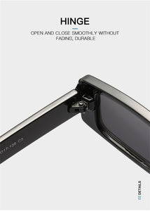 Trendy piccolo rettangolo occhiali da sole donne 2022 Y2k Steampunk anni '90 occhiali da sole UV400 gotico vacanza spiaggia Cat Eye Hippie Eyewear