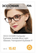 Load image into Gallery viewer, CHIARI Spring Hinges Prescription Lens Medical Optical Eyeglass Woman Frame Stripes Colorful Navy Red Italy Design W-CORRU