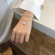 Load image into Gallery viewer, Fashion Beaded Pearl Necklace Women Cute Gold silver color Double Layer Chain Pendant Choker Korean Jewelry 2020 wholesale