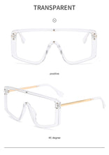 Load image into Gallery viewer, Oversized butterfly Sunglasses Women 2022 Luxury Brand Fashion Flat Red Black Clear Lens One Piece Men Gafas Shade Mirror UV400