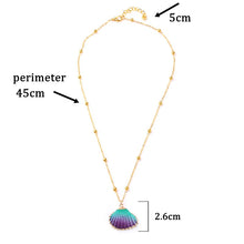 Load image into Gallery viewer, Conch Shell Necklace Sea Beach Shell Chain Pendant Necklace For Women Collier Femme Shell Cowrie Summer Jewelry Bohemian
