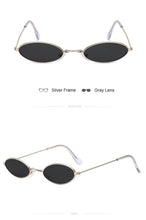 Load image into Gallery viewer, Small Frame Black Shades Round Sunglasses Women Oval Brand Designer Vintage Fashion Pink Sun Glasses Female Oculos De Sol