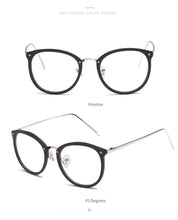 Carica l&#39;immagine nel visualizzatore di Gallery, Women Metal Legs Computer Glasses Frame Brand Anti Blue Light Round Eyewear Blocking Glasses Fashion Optical Spectacle Eyeglass
