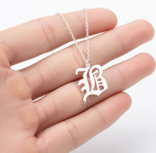 Load image into Gallery viewer, Stainless Steel Gold Color Chain Special Designed Initials Necklace A/B/C/D/E/F Custom Letter Necklace for Women