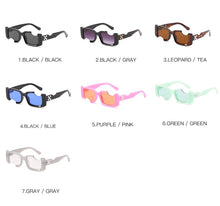 Load image into Gallery viewer, D&amp;T 2022 New Fashion Rectangle Sunglasses Women Men Brand Designer Distinctive Incomplete Style Gradients Lens PC Frame UV400