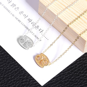 Men Women 12 Horoscope Zodiac Sign Gold Pendant Necklace Aries Leo 12 Constellations Jewelry Kids Christmas Gifts 19NOV91