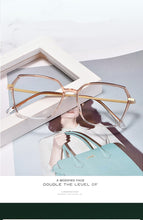 Carica l&#39;immagine nel visualizzatore di Gallery, Gmei Optical Women Ultralight Transparent Glasses Frame Square Plastic Spectacles Eyewear