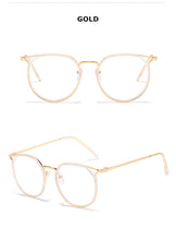 Load image into Gallery viewer, Cat Eye Glasses Frames Anti Blue Light Eyeglasses for Women Retro Optical Spectacles Ladies Fake Eyewear Myopia Frame