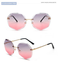 Load image into Gallery viewer, Fashion Rimless Gradient Sunglasses Women Brand Designer   Shades Cutting Lens Metal Frames Vintage Sun glasses oculos de sol