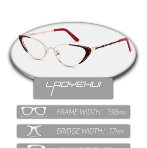 Rivet Women's Medical Eyeglasses With Frame For Women Round Decorative Glasses Female Prescription Glasses Ladies Eyewear Brand