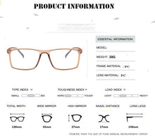 Load image into Gallery viewer, Square Men Glasses Frame Women Retro Student Myopia Eyeglasses Frame Transparent Men&#39;s Eyewear Frame