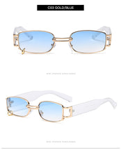 Load image into Gallery viewer, Rectangle Sunglasses Women Hip Hop Steampunk Sun Glasses Punk Metal Iron Hoop Square Eyeglasses UV400 Oculos