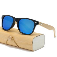 Carica l'immagine nel visualizzatore di Gallery, Wood Men Women Night vision Bamboo Sunglasses Drive Yellow Lens Vintage Square Male Female Sun Glasses for men
