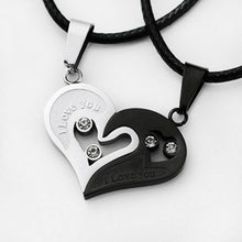 Load image into Gallery viewer, 1 pair Fashion Couple Heart Shape I Love You Pendant Necklace Unisex Lovers Couples Jewelry Fashion Gift Accessories