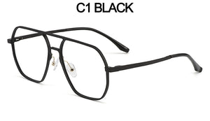 Gmei Optical Pilot Retro Aluminum Magnesium Men Glasses Frame With Spring Hinges Brand Designer Square Spectacles Frames GF9003