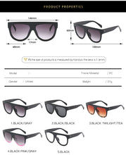 Load image into Gallery viewer, Oversized Women Sunglasses 2022 Shield Shape Luxy Design Big Frame Rivet Shades Sun glasses Woman UV400 sunglass zonnebril dames