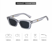 Load image into Gallery viewer, Ladies Small Square Sunglasses Women  Narrow Frame Sun Glasses Retro Rectangle Eyewears Beige Eyeglasses