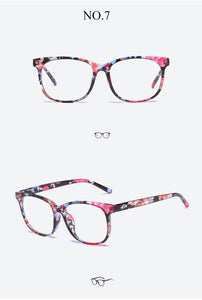 Retro Transparent Clear Lens Eyeglasses Fake Optical Eye Glasses Frames For Women Fashion Myopia Square Spectacles Eyewear