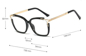 Eyeglasses Square glasses woman  fashion Clear lens Optical glasses frame women Metal Legs female oculos